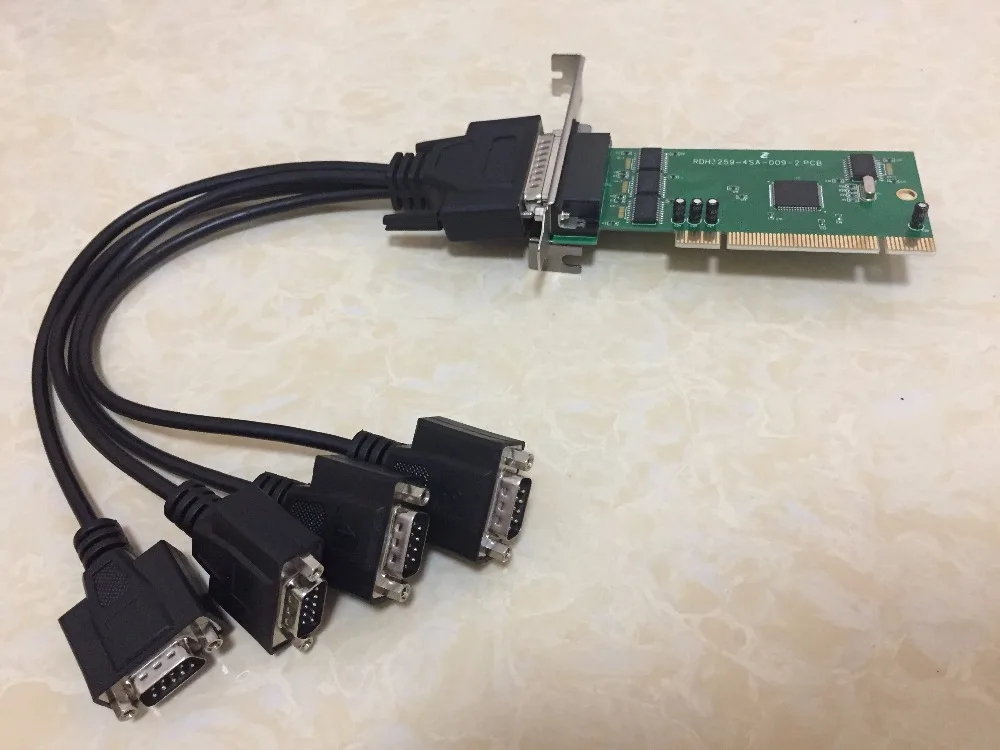 PCI Serial Card 4 Port RS232 RS 232 DB9 Pin COM Adapter Multi Serial Ports Card IOC485 Chipset