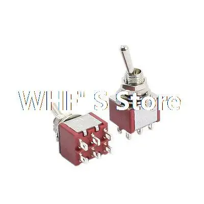 

2Pcs DPDT 2 Positions Auto Motor Rocker Toggle Switch AC250V 3A 125V 5A