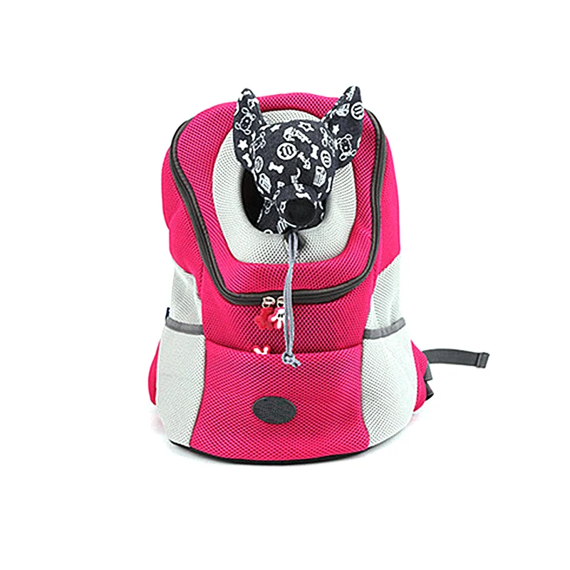 Переноска для домашних животных, модная сумка, рюкзак-переноска для домашних животных собак, переносная дышащая сумка для собак, передняя сумка для собак, сетчатый рюкзак, голова с двойным плечом на открытом воздухе