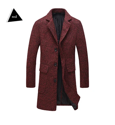 HCXY, Модная приталенная деловая верхняя одежда, куртка размера плюс M-3XL, высокое качество, мужская куртка, пальто, Топ дизайн, зимняя мужская куртка - Цвет: Red wine