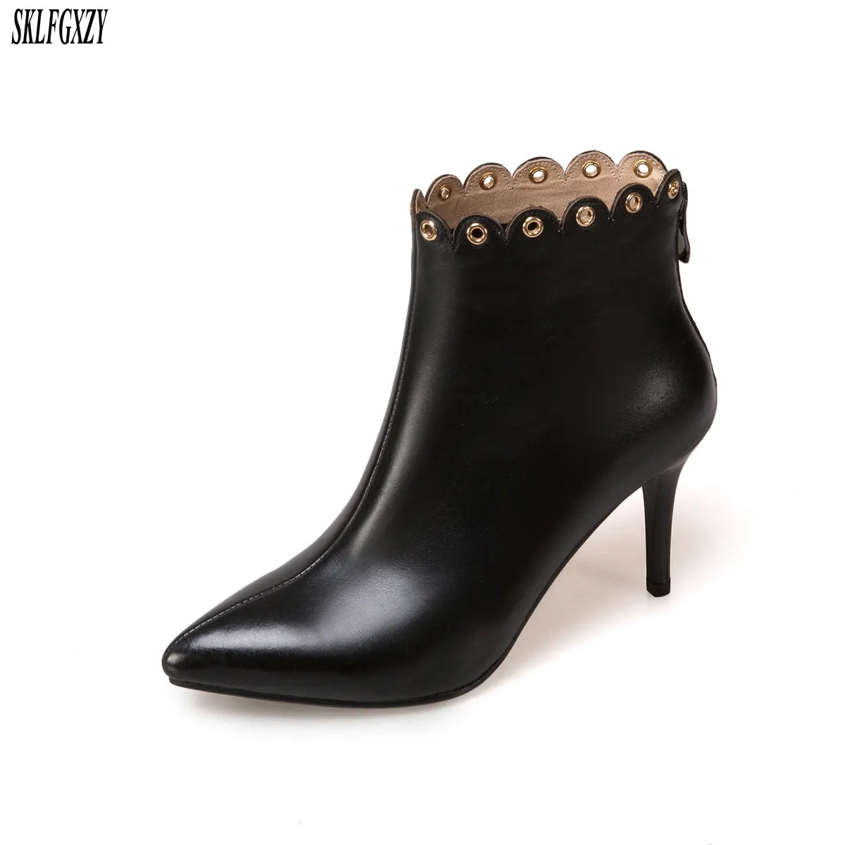 

Autumn women's leather boots 100% cow leather boots high heels, qualified quality fashionable women's shoes