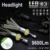 JGAUT R3 9600lm Auto HA CONDOTTO il Faro XHP50 Kit H1 H3 H4 H7 H9 H11 H13 9005 HB3 9006 HB4 Automobili fari Fendinebbia Lampade A luce Bianca Canbus