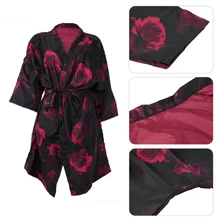 Модное парикмахерское платье накидка халат стрижка салон печати Фартук водонепроницаемый антистатический