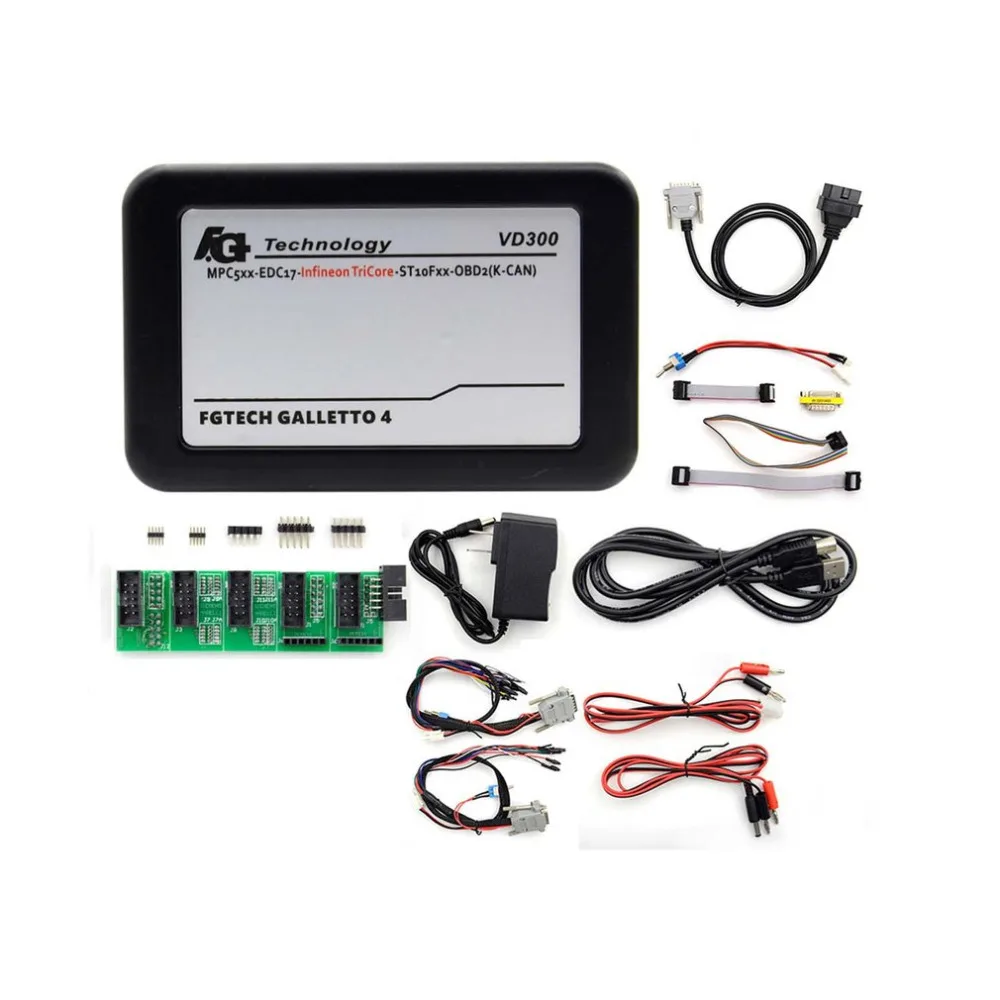 

VD300 V54FG Professional Car ECU Programmer Tool BDM-OBDII Full Set Master Portable Diagnostic Fault Scanner Tool