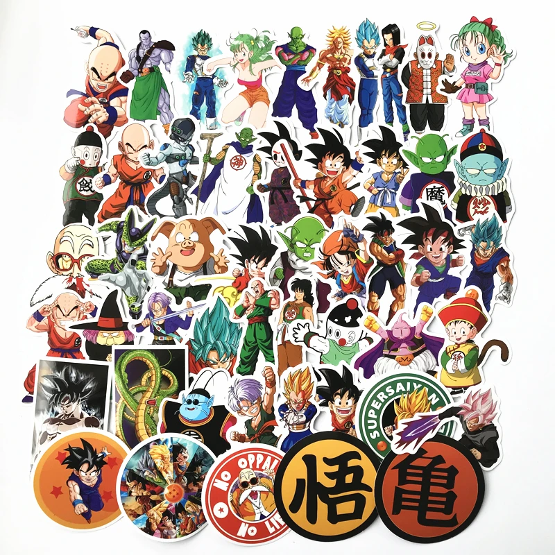 2018 50Pcs/lot Anime Dragon Ball Stickers Super Saiyan Goku Stickers Decal For Snowboard Luggage Car Fridge Laptop Sticker 2018 50Pcs/lot Anime Dragon Ball Stickers Super Saiyan Goku Stickers Decal For Snowboard Luggage Car Fridge Laptop Sticker