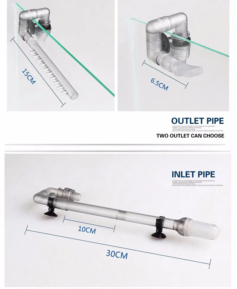 Sunsun HW-602B HW-603B впускная, сливная труба фильтр для аквариума вход и выход Выходная Труба