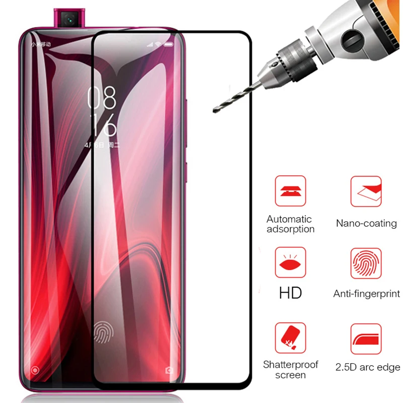 

Protective Glass On For Xiaomi mi 9t redmi k20 pro Screen Protector Tempered Glass on xiomi xaomi mi9t mi9 9 t k 20 Full Cover