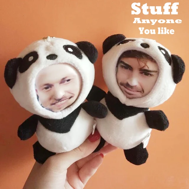 Personalized Realistic 3D Photo Face Stuffed Animal Doll Unique and Personal Gift Make You Own