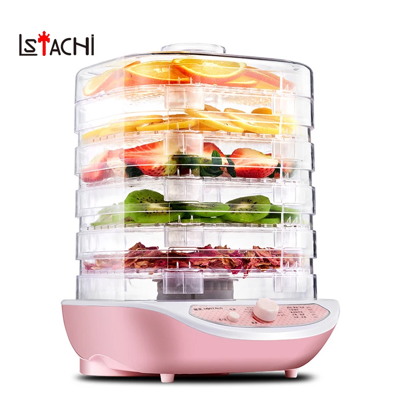 

LSTACHi Food Dehydrator Fruit Vegetable Herb Meat Drying Machine Pet Snacks food Dryer with 5 trays 220V EU US