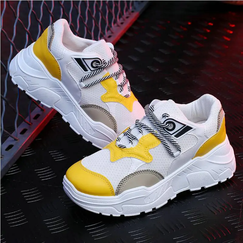 

Woman Comfortable Breathable Flats Female Platform Sneakers Chaussure Femme Women Sneakers Autumn Fashion Casual Shoes WW-10