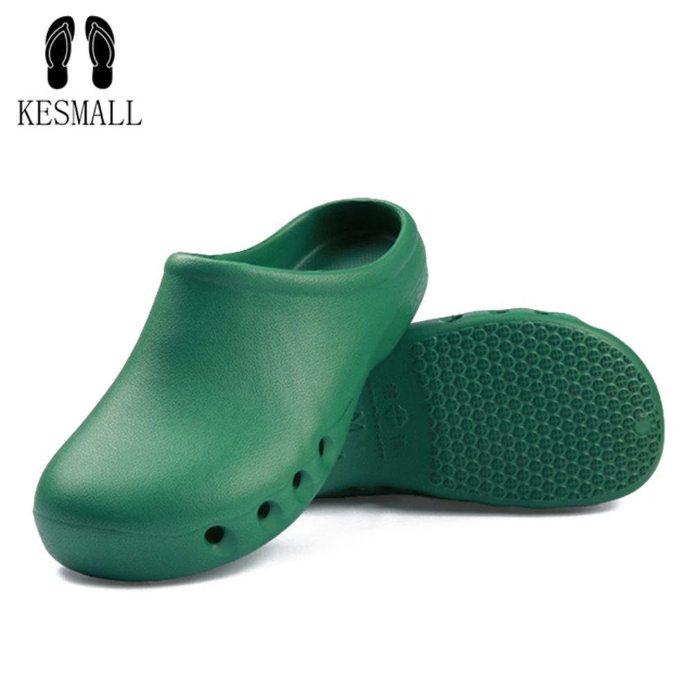 

KESMALL Women Slippers Nursing Surgical Shoes Unisex Dental Hospital Medical clog Slipper Clean Room Beauty Salon Work Shoes