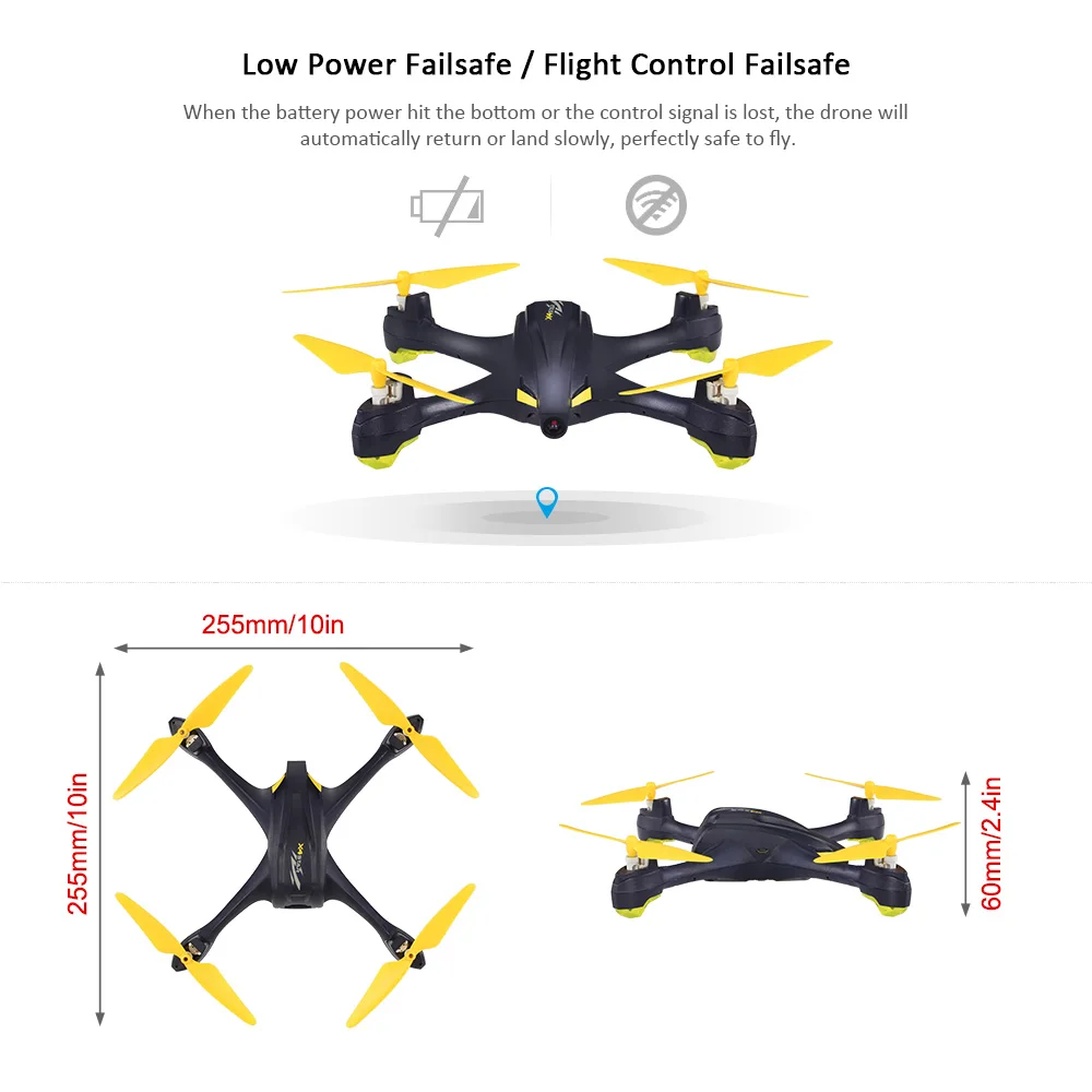Hubsan X4 H507A Star Pro 720P Camera Drone Wifi FPV RC Quadcopter Follow Me Mode Way Point GPS One-Key Return RC Selfie Drone (23)