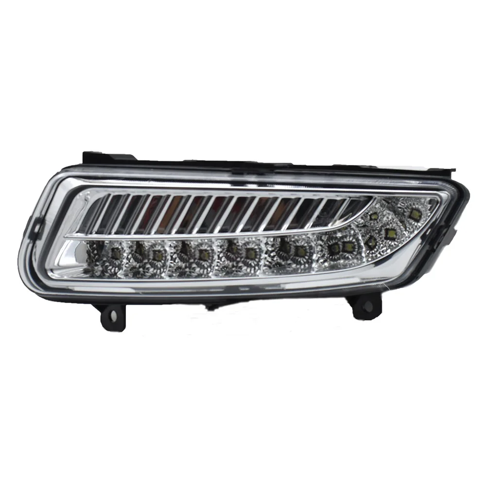  2PCS halogen 12v LED DRL Daytime Running Lights Daylight ABS Fog Lamp Cover Car-Styling For Volkswa - 32991022575