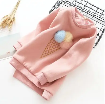 

Kids Baby Long Sleeve Sweatshirt Tops Autumn Cartoon Casual Pullover Girls hoodies Kids Clothing Warm Cute Coat