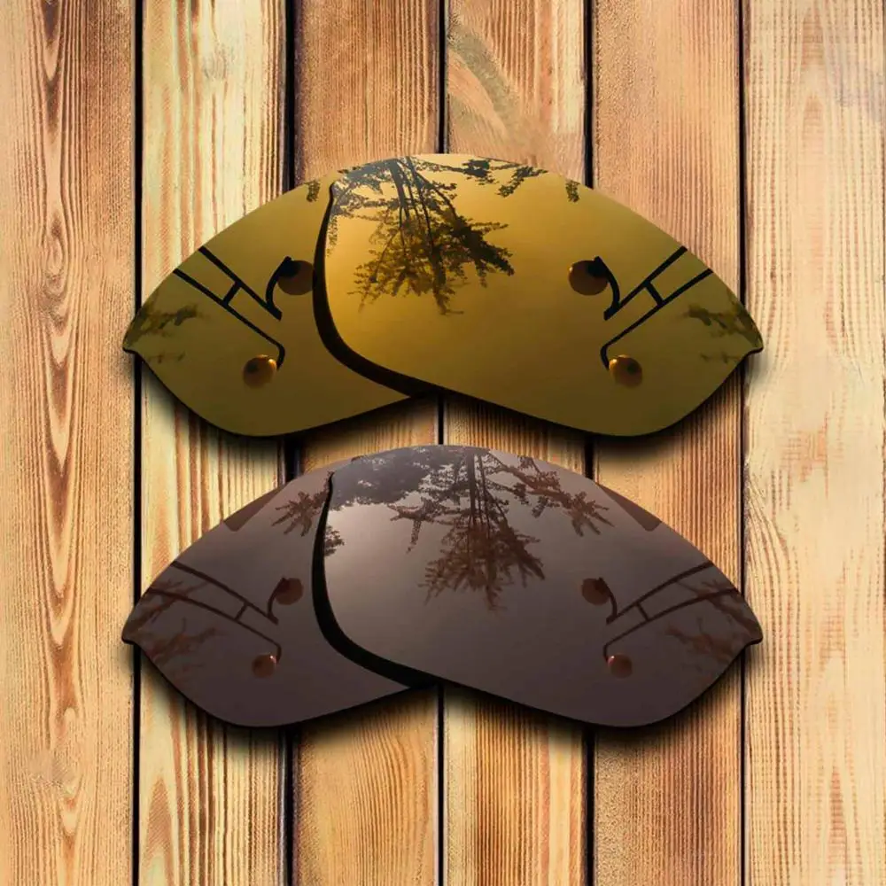 Copper Mirror -Brown Точно вырезанные поляризованные Сменные линзы для полукуртки 2,0 Солнцезащитные очки коричневый цвет-выбор - Цвет линз: Copper Mirror -Brown