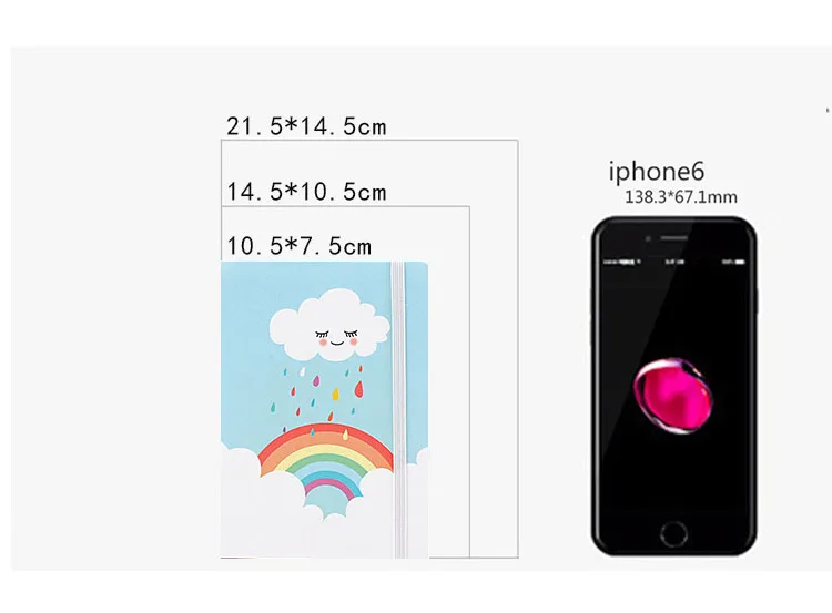 A5 A6 переплет Kawaii Cloud Rainbow блокнот totoro Сейлор Мун канцелярские принадлежности недельный ежедневник планировщик Органайзер
