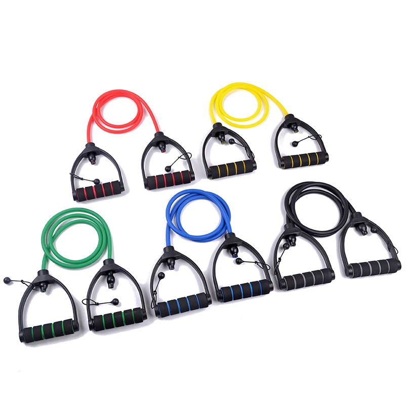 

120cm Sports Elastic Resistance Bands Yoga Pull Rope Fitness Workout Bands Yoga Rubber Tensile Pull Rope Expander banda elastica