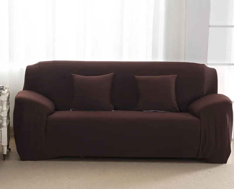 

Modern Elastic Stretch Solid Colour Sofa Covers for Living Room Sofa Couch Slipcovers 1/2/3/4 Seater Sectional Sofa Covers