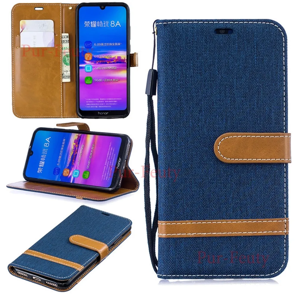 Чехлы для huawei Honor 8A, 8 A, JAT-LX1, JAT-L29, флип, ковбойский кожаный кошелек, с подставкой, с отделением для карт, чехлы для huawei Honor A8, JAT LX1, L29