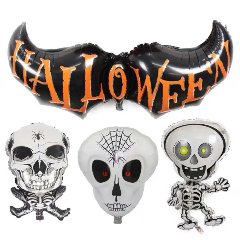 Halloween Skeletons Foil Balloons Skull Helium Balloon Inflatable Toys