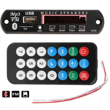 Автомобильный Bluetooth MP3 WMA FM AUX декодер плата пластина аудио модуль TF SD карта USB радио автомобильный MP3 динамик аксессуары DC 12 В автомобильный