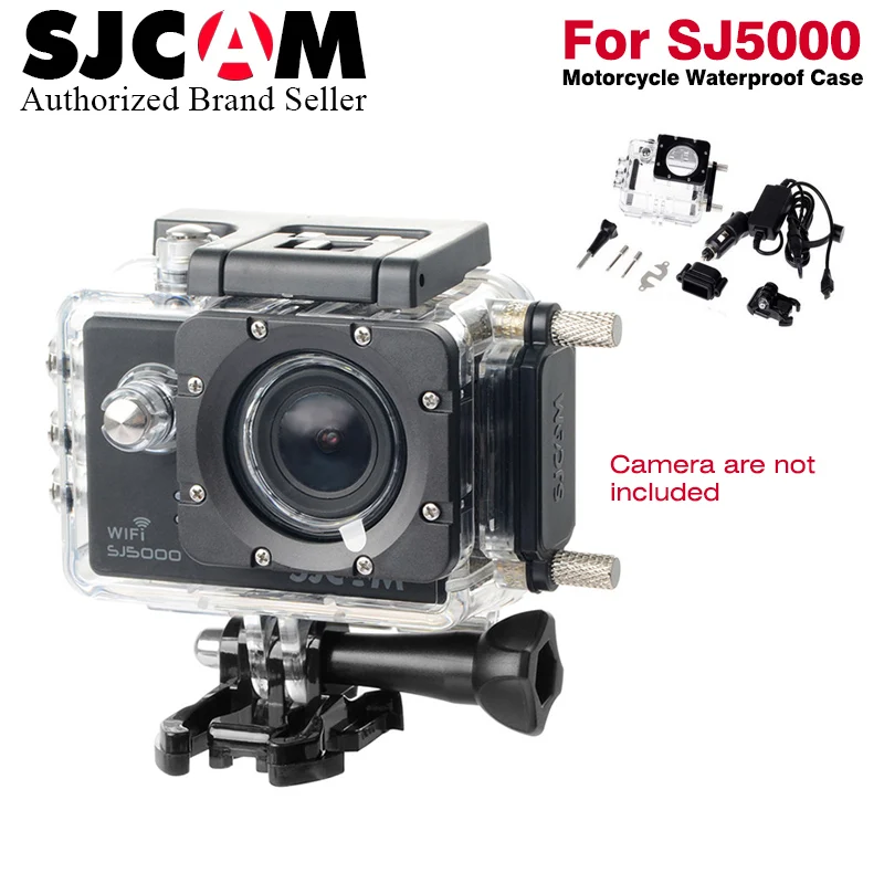 SJCAM мотоцикл Водонепроницаемый чехол для SJ5000/SJ4000 Серии Cam зарядный корпус sj cam SJ5000X
