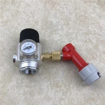 

Portable CO2 Keg Charger Kit 0-30 PSI 3/8" Thread with Gas Disconnect pin Lock for Home Brew Draft Beer