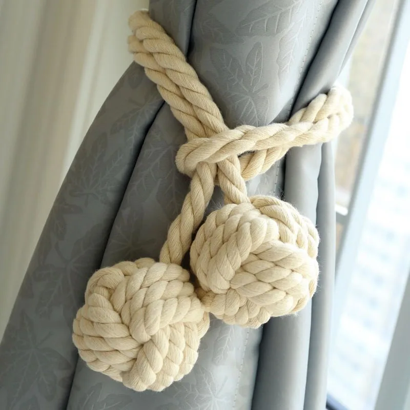 

cotton ball Curtain Tiebacks Tie Backs Holdbacks Buckle Clips Accessory Curtain Home Decor Curtain Decorative Accessories