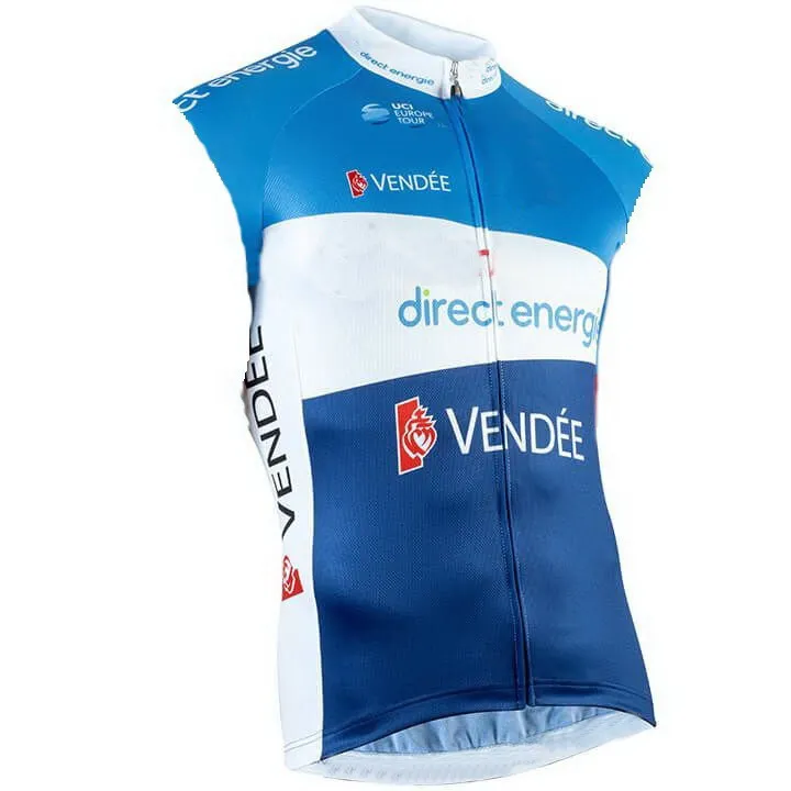 

Windstopper 2019 DIRECT ENERGIE PRO TEAM Blue Sleeveless Cycling Jacket Vest Gilet Mtb Clothing Bicycle Maillot Ciclismo