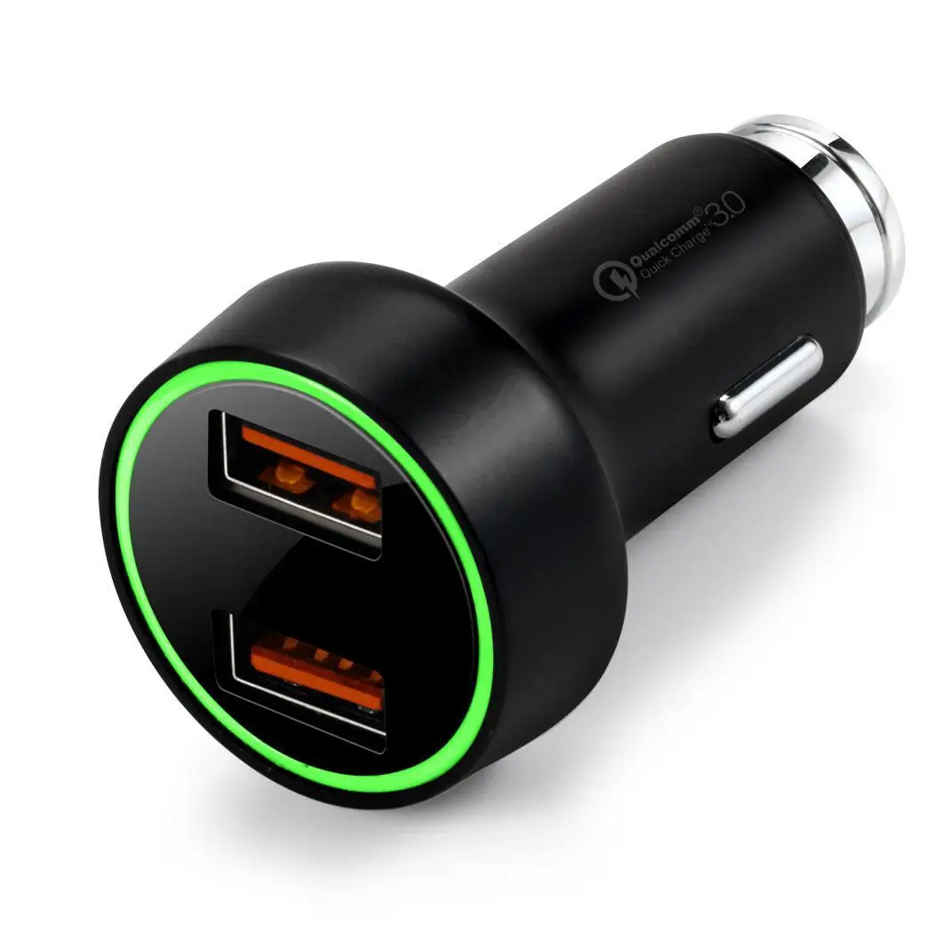 Универсальный двойной USB прикуриватель автомобиля уникальный дизайн двойных портов Быстрая зарядка мобильного телефона 3,6-12 в зарядное устройство