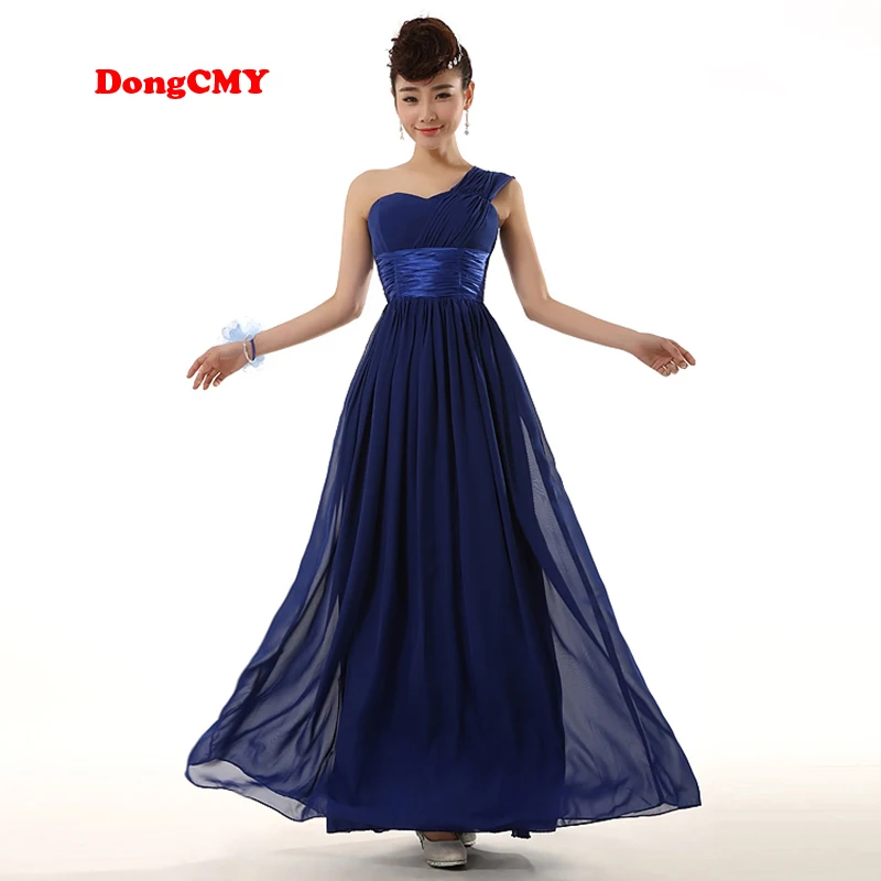 

DongCMY WL1211 2019 New Fashion Long Design Sister Bridal Married Formal Bridesmaid Dress Gown Chiffon Beach Vestido De Festa