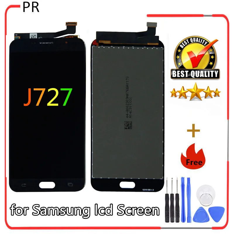 

Original lcd For Samsung Galaxy J727T1 J727V J727A/P/T Touch Screen Digitizer Glass LCD Display Assembly J7 2017 AMOLED AAA