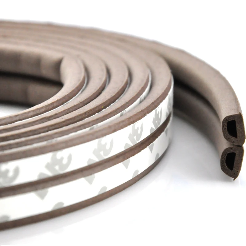 Самоклеящаяся лента EPDM для шкафа раздвижной створки уплотнения дверей окон 9x2 мм