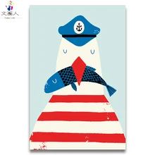 Мультфильм Аниме проекция логотипов цифровая картина маслом по номерам с пакетом холст модульной живописи для современного простого hoom декора