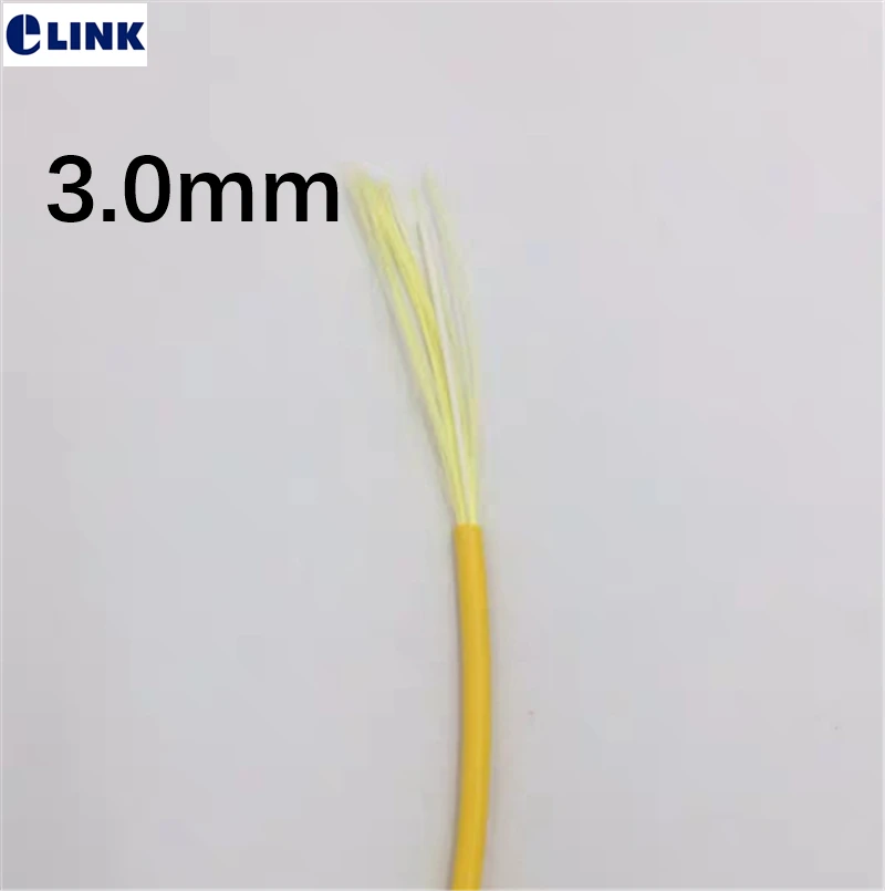 2500mtrfiberopticcable9125umG652D30mmSimplexSinglemodeyellowfiberpatchcordftth