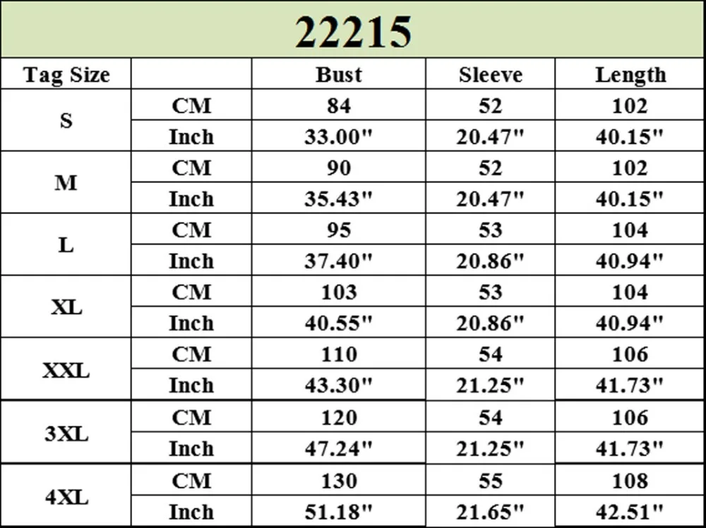 22215 US Size