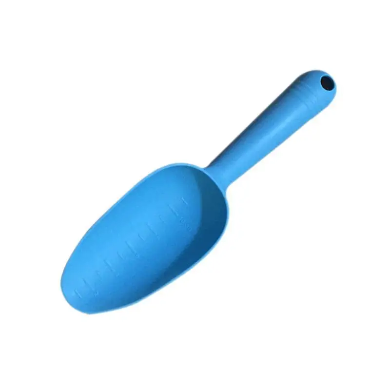 Пластиковая ручная лопатка для садоводства, садовый инструмент, цветочный горшок, лопата, рыхлительная лапа, совок для садового растения - Цвет: Синий
