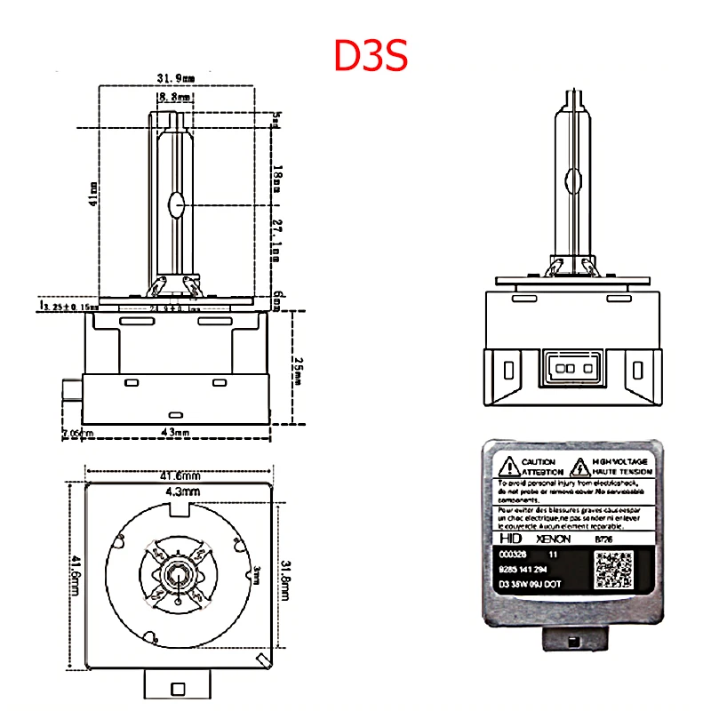 Size for D3S