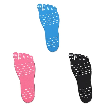 

2019 new overseas models beach invisible non-slip insole foot insulation waterproof foot socks unisex pink black blue