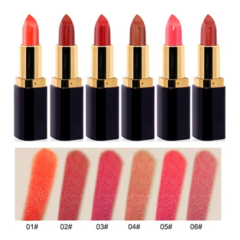 

NOVO Moisturizing Lipstick & Lip Balm Lip Makeup Nude Shimmer Moist Shine Lip Stick Batom Waterproof Make Up Cosmetic