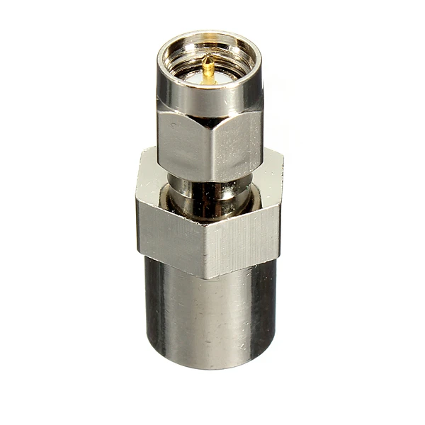 

1PC Alloy Steel FME Male Plug to SMA Male Plug Straight RF Coaxial Adapter Connector