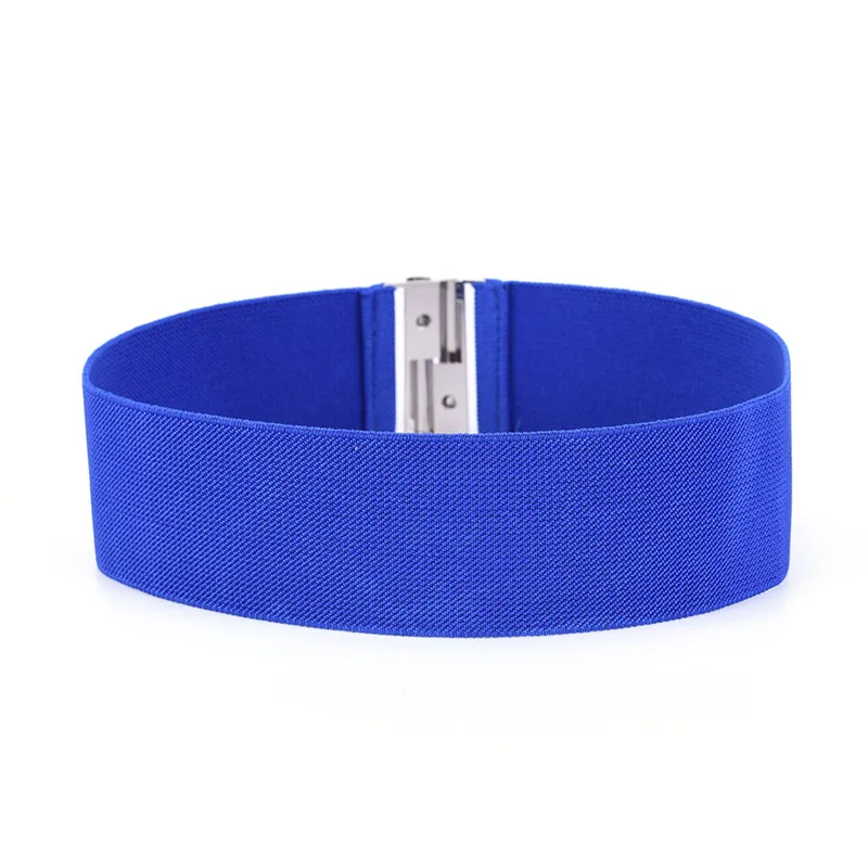 Elastic Wide Metal Hook Stretchy Waist Belt Waistband Stretchy Elastic Waist Belt Waistband Belts Silver Hook Buckle