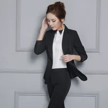 Новая униформа профессиональные деловые костюмы с куртками и брюками для дам офисные брючные костюмы блейзеры салонные наряды красоты