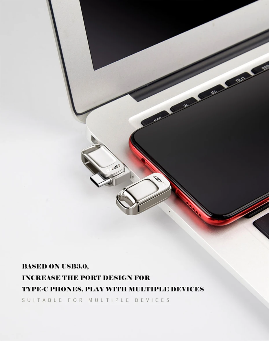 EAGET CU31 USB флеш-накопитель 32 Гб OTG металлический USB 3,0 флеш-накопитель 64 Гб Тип C3.1 высокоскоростной мини-флеш-накопитель карта памяти