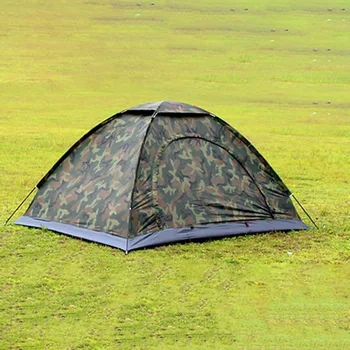 Portable Outdoor Camping Double Persons Tent Waterproof Dirt-proof Camouflage Folding Tent for Travelling Hiking 3