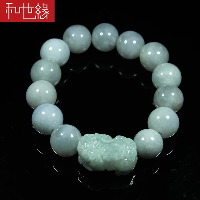 

100% Natural A Emerald Jade ~Brave troops Bracelet Jade bracelet hand jewelry series brave men and women Jade Bracelet