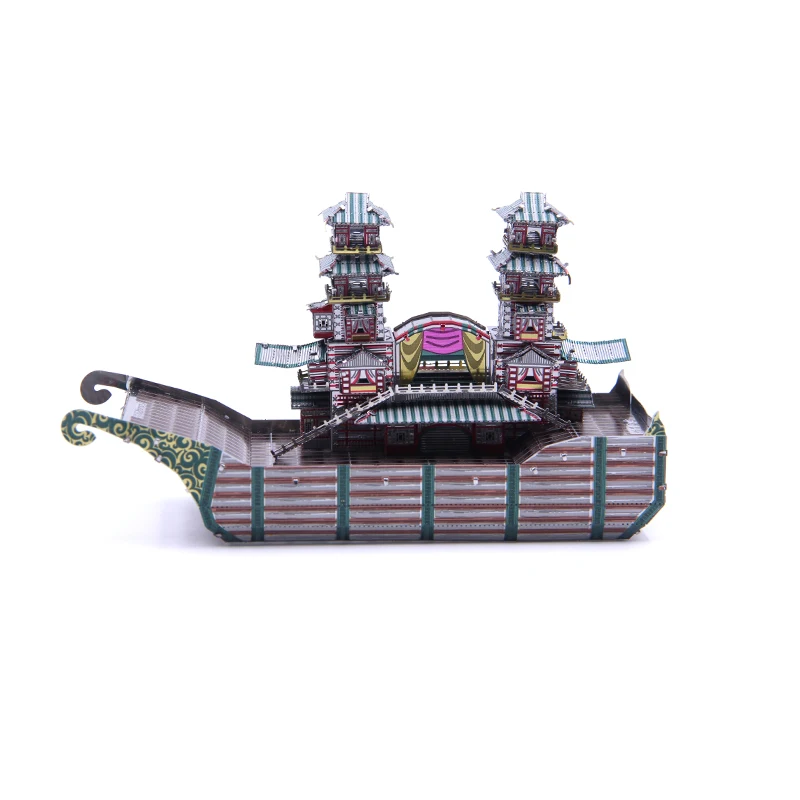 Microworld красочные Yangzhou удовольствие лодка модель DIY лазерной резки головоломки