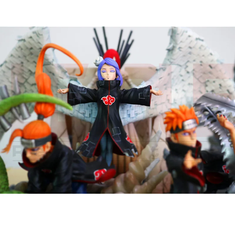 Статуя NARUTO Akatsuk 6 Realms Pain Konan Nagato Series резонансная экшн фигурка WCF GK Коллекционная