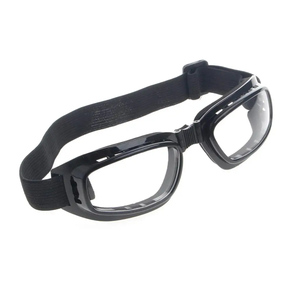 Складные защитные очки Лыжные Сноуборд мотоциклетные очки защитные очки - Color: Transparent