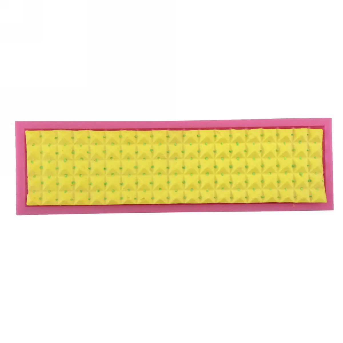 3D Long Square Diamond Silicone Fondant Mould Cake Decor Border Icing Sugar Mold